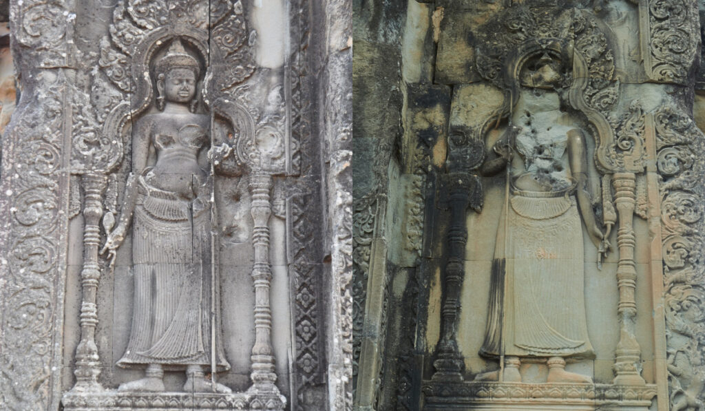 プノン・バケン寺院のデヴァター像
