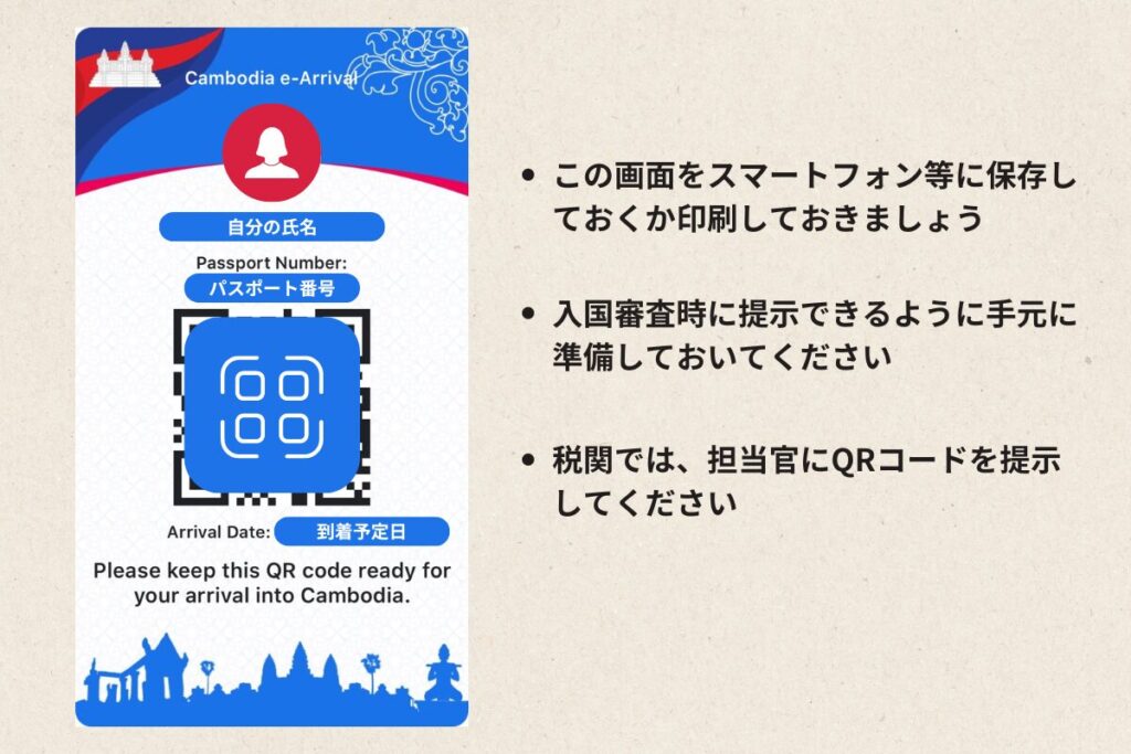 Cambodia e-Arrival（CeA）の手続き方法