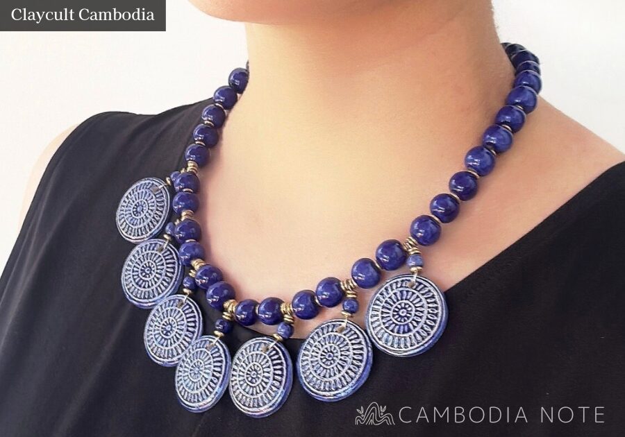 シェムリアップの「Claycult Cambodia」で実際に購入したネックレス