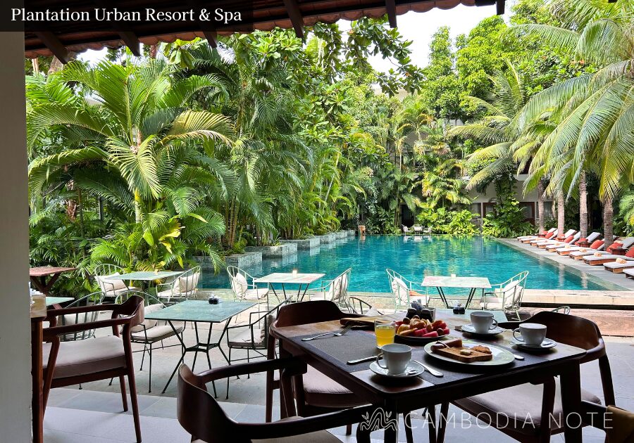 Plantation Urban Resort & Spaの朝食。フルーツやチーズ、洋食からアジア系まで種類豊富で満足度の高いメニュー