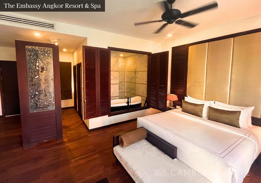 シェムリアップのラグジュアリーホテル「Embassy Angkor Resort & Spa」の外観