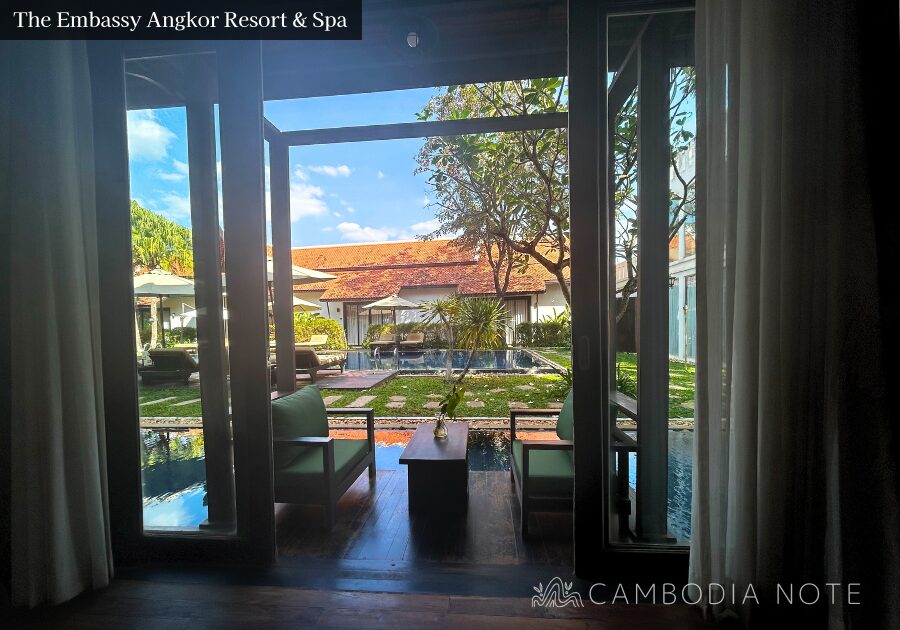 シェムリアップのラグジュアリーホテル「Embassy Angkor Resort & Spa」の外観