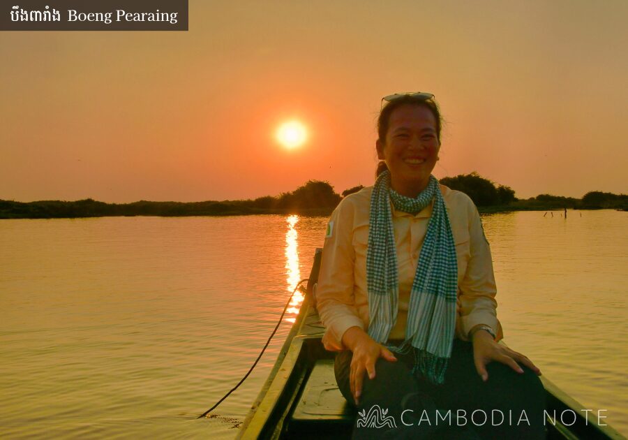 カンボジア・シェムリアップのBoeng Pearaingを案内してくれた現地日本語ガイドさん